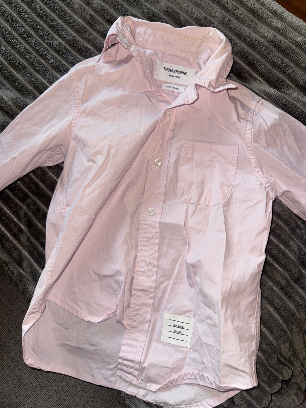 Thom Browne Pink Kids Button-Down Shirt